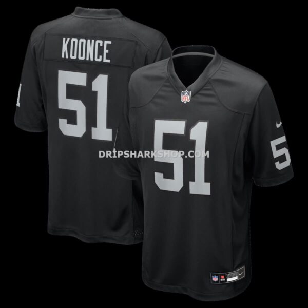 NFL17baa3G04-d5874a Mens Nike Malcolm Koonce Black Las Vegas Raiders Game Jersey