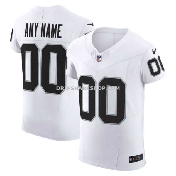 Mens Nike White Las Vegas Raiders Vapor Fuse Elite Custom Jersey