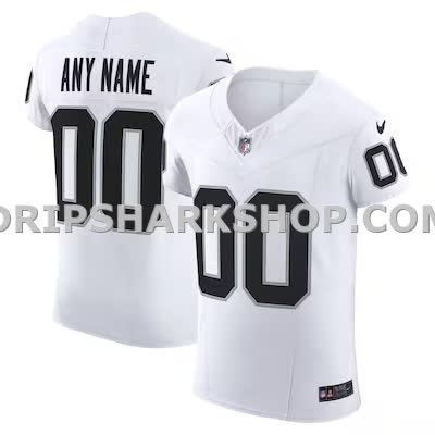 Mens Nike White Las Vegas Raiders Vapor Fuse Elite Custom Jersey