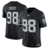 NFL17bf83G04-1303b1 Mens Nike Maxx Crosby Black Las Vegas Raiders Vapor Fuse Limited Jersey