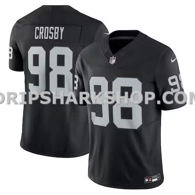 Mens Nike Maxx Crosby Black Las Vegas Raiders Vapor Fuse Limited Jersey
