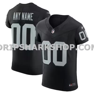 Mens Nike Black Las Vegas Raiders Vapor Fuse Elite Custom Jersey