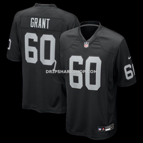 NFL17ca77G04-957291 Mens Nike Charles Grant Black Las Vegas Raiders Team Game Jersey