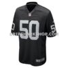 Mens Nike Jacob Bobenmoyer Black Las Vegas Raiders Game Player Jersey
