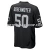 Mens Nike Jacob Bobenmoyer Black Las Vegas Raiders Game Player Jersey
