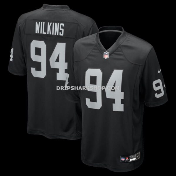 NFL17d160G04-010965 Mens Nike Christian Wilkins Black Las Vegas Raiders Team Game Jersey