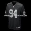 NFL17d160G05-6562d5 Mens Nike Christian Wilkins Black Las Vegas Raiders Team Game Jersey