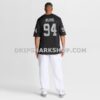 NFL17d160G08-243376 Mens Nike Christian Wilkins Black Las Vegas Raiders Team Game Jersey