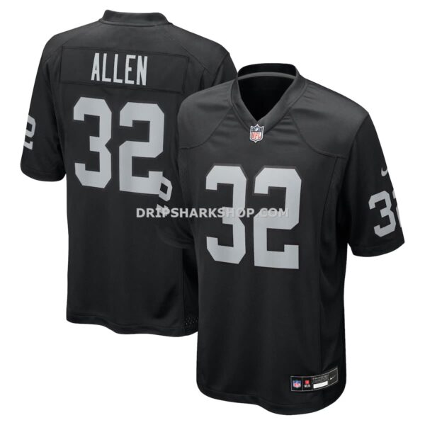 Mens Nike Marcus Allen Black Las Vegas Raiders Game Retired Player Jersey