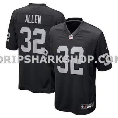 Mens Nike Marcus Allen Black Las Vegas Raiders Game Retired Player Jersey