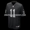 Mens Nike Jeremy Chinn Black Las Vegas Raiders Team Game Jersey