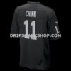 Mens Nike Jeremy Chinn Black Las Vegas Raiders Team Game Jersey
