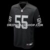 Mens Nike Cody Lindenberg Black Las Vegas Raiders Team Game Jersey