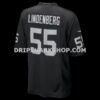 Mens Nike Cody Lindenberg Black Las Vegas Raiders Team Game Jersey