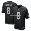 Mens Nike Ameer Abdullah Black Las Vegas Raiders Team Game Jersey