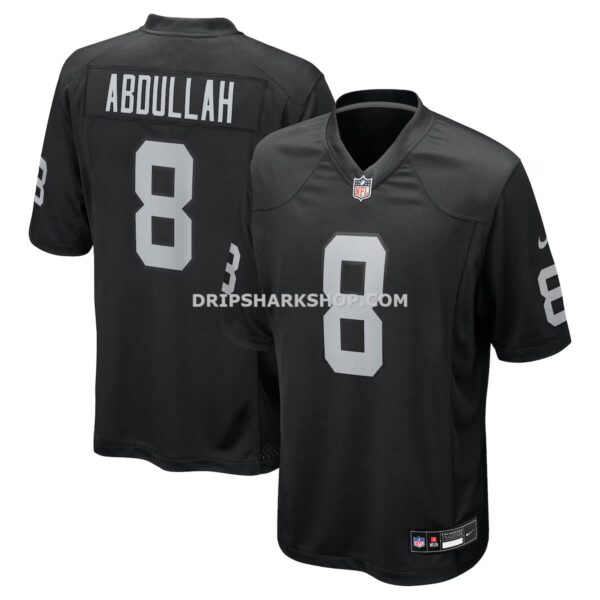 Mens Nike Ameer Abdullah Black Las Vegas Raiders Team Game Jersey