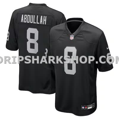 Mens Nike Ameer Abdullah Black Las Vegas Raiders Team Game Jersey