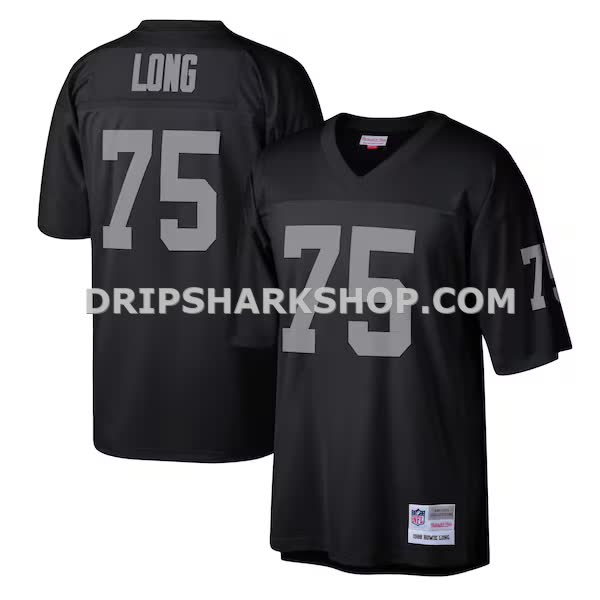 Mens Mitchell And Ness Howie Long Black Las Vegas Raiders Legacy Replica Jersey Pi3610000