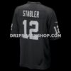 Mens Nike Ken Stabler Black Las Vegas Raiders Game Retired Player Jersey