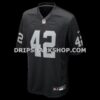 Mens Nike Ronnie Lott Black Las Vegas Raiders Game Retired Player Jersey
