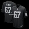 Mens Nike Will Putnam Black Las Vegas Raiders Team Game Jersey