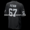 Mens Nike Will Putnam Black Las Vegas Raiders Team Game Jersey