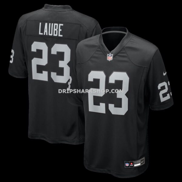 Mens Nike Dylan Laube Black Las Vegas Raiders Team Game Jersey