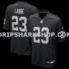 Mens Nike Dylan Laube Black Las Vegas Raiders Team Game Jersey