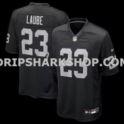 Mens Nike Dylan Laube Black Las Vegas Raiders Team Game Jersey