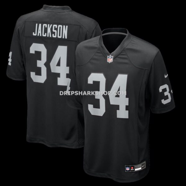 Mens Nike Bo Jackson Black Las Vegas Raiders Game Retired Player Jersey