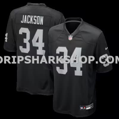 Mens Nike Bo Jackson Black Las Vegas Raiders Game Retired Player Jersey