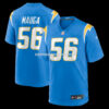 Mens Nike Kanai Mauga Powder Blue Los Angeles Chargers Team Game Jersey