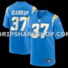NFL1802daM01-95458c Mens Nike Jordan Oladokun Powder Blue Los Angeles Chargers Team Game Jersey