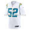 NFL1803a2G01-34dfc1 Mens Nike Khalil Mack White Los Angeles Chargers Game Jersey Pi4788000