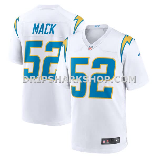 Mens Nike Khalil Mack White Los Angeles Chargers Game Jersey Pi4788000