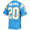 Mens Mitchell And Ness Natrone Means Powder Blue Los Angeles Chargers 1994 Authentic Throwback Retired Player Jersey Pi4