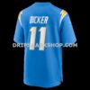 Mens Nike Cameron Dicker Powder Blue Los Angeles Chargers Game Jersey