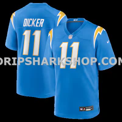 Mens Nike Cameron Dicker Powder Blue Los Angeles Chargers Game Jersey