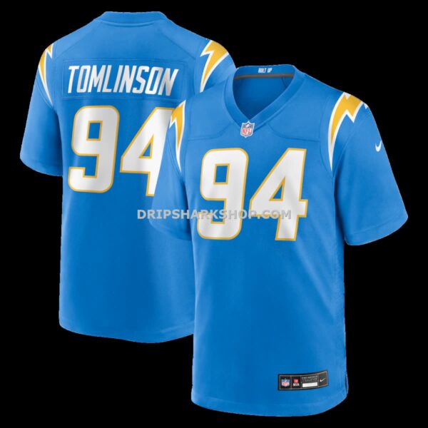 Mens Nike Dalvin Tomlinson Powder Blue Los Angeles Chargers Team Game Jersey