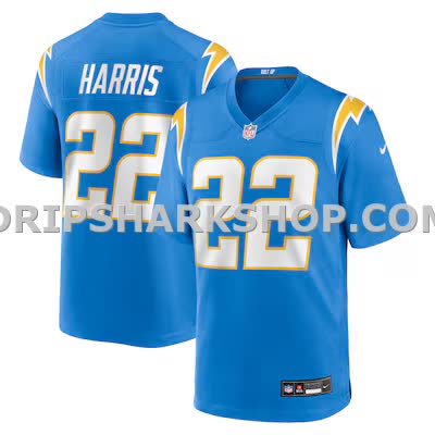 Mens Nike Najee Harris Powder Blue Los Angeles Chargers Game Player Jersey
