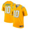 Mens Nike Justin Herbert Gold Los Angeles Chargers Alternate Charger Power Legend Player Performance Top