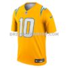 Mens Nike Justin Herbert Gold Los Angeles Chargers Alternate Charger Power Legend Player Performance Top