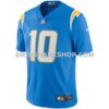 NFL18369eG01-312272 Mens Nike Justin Herbert Powder Blue Los Angeles Chargers Vapor Limited Jersey Pi3924000