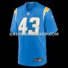 Mens Nike Troy Dye Powder Blue Los Angeles Chargers Game Jersey