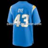 Mens Nike Troy Dye Powder Blue Los Angeles Chargers Game Jersey