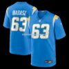 Mens Nike Tyler Biadasz Powder Blue Los Angeles Chargers Team Game Jersey