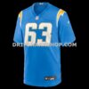 Mens Nike Tyler Biadasz Powder Blue Los Angeles Chargers Team Game Jersey