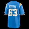 Mens Nike Tyler Biadasz Powder Blue Los Angeles Chargers Team Game Jersey