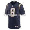 Mens Nike Omarion Hampton Navy Los Angeles Chargers Alternate Super Chargers Game Player Jersey