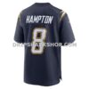 Mens Nike Omarion Hampton Navy Los Angeles Chargers Alternate Super Chargers Game Player Jersey